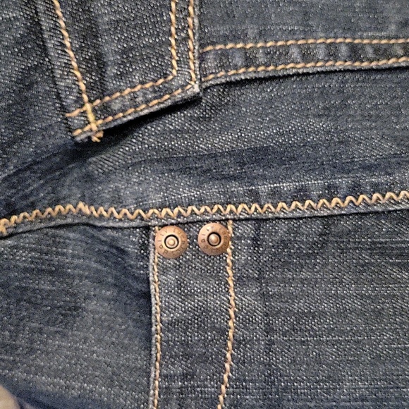 Daisy Fuentes blue jean denim mini skirt womens size 8 gently loved - Picture 8 of 8